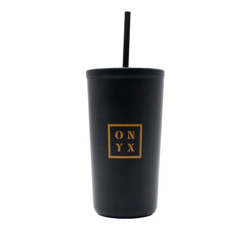 Box Logo Cold Cups with Straw (16oz)