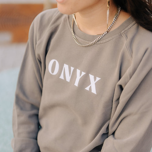 Felt Cute Women's Crewneck Sweatshirt (Asphalt)