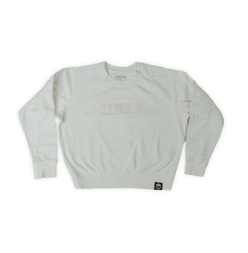 Felt Cute Women's Crewneck Sweatshirt (Natural White)