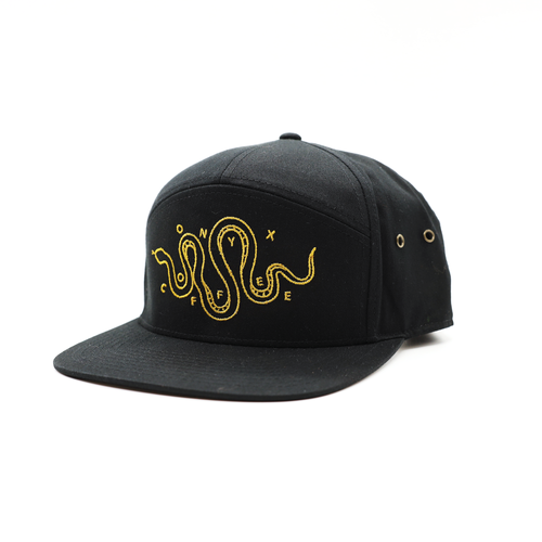 Sneaky Snake Six Panel Hat (Black)