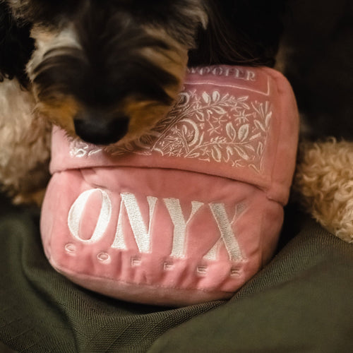 Tropical Woofer Onyx Plush Dog Toy