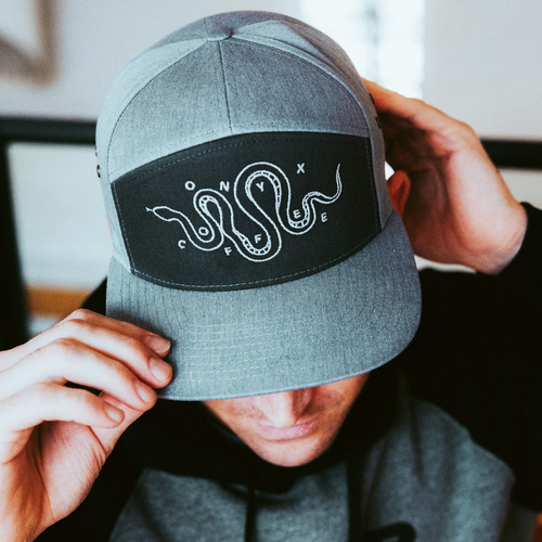 Sneaky Snake Six Panel Hat (Cement)